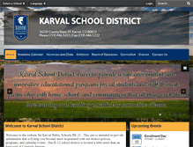 Tablet Screenshot of karvalschool.org